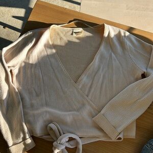 Zulu & Zephyr Knit Wrap Top